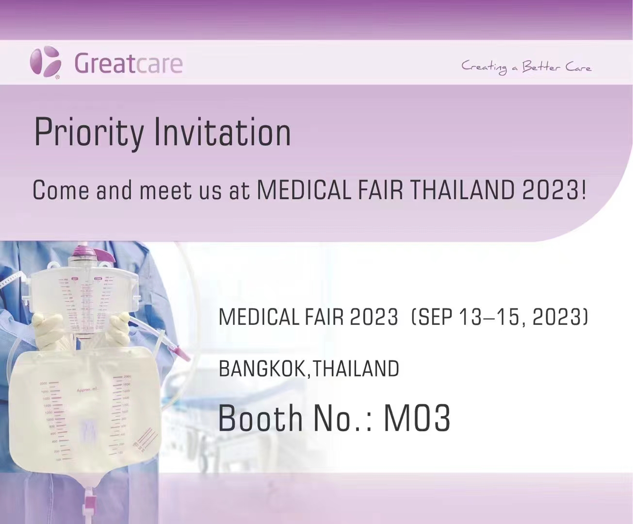 Greatcare turma est communicare in Medical Fair Thailand 2023