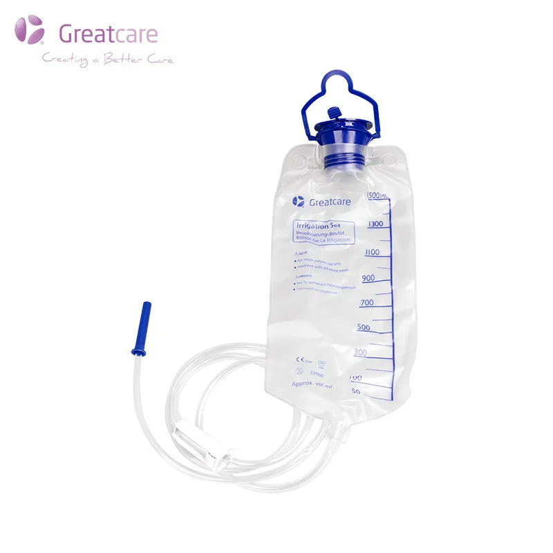 Sunt irrigationes sacculos idoneam ad specifica liquores, ut SAL vel antiseptic solutions?